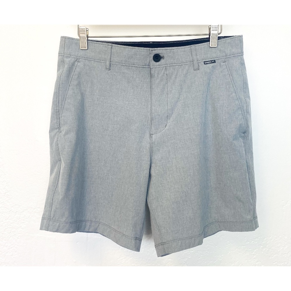 SPEEDO Size 34 Vibe Hybrid Short 18" Grey